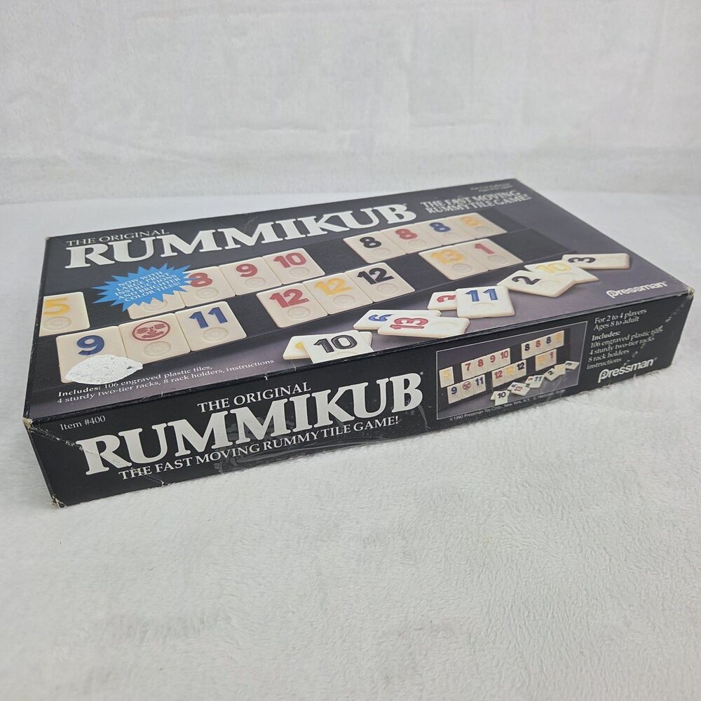 Vintage 1990 Rummikub Tile Game COMPLETE W/ Instructions Pressman Fast Shipping! - Picture 10 of 10